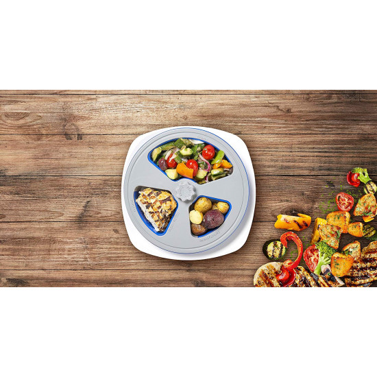Portions Master All in One Plate | Diet Weight Loss Aid | Food Management & Servings Control Portions Master All in One Plate | Diet Weight Loss Aid | Food Management & Servings Control